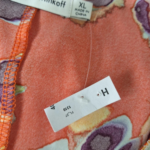 Rebecca Minkoff "NEW" Orange Romantic Bohemian Lace Trim Fairy Blouse Plus Sz XL - Picture 6 of 8